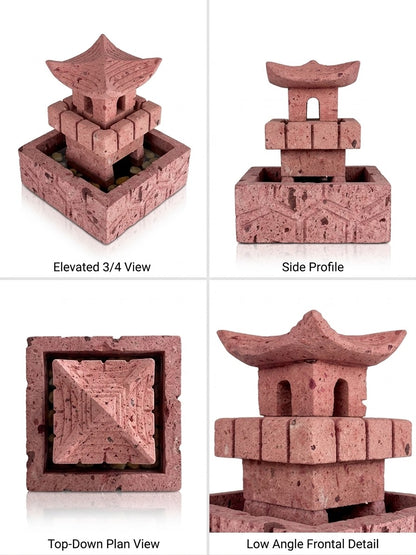 MINI PAGODA CHINA ROSA MEX