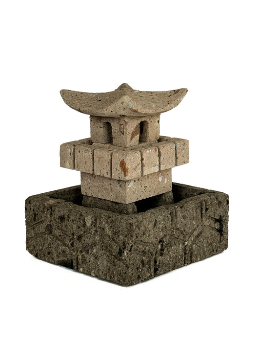 Mini Fuente Pagoda China Café/Negro