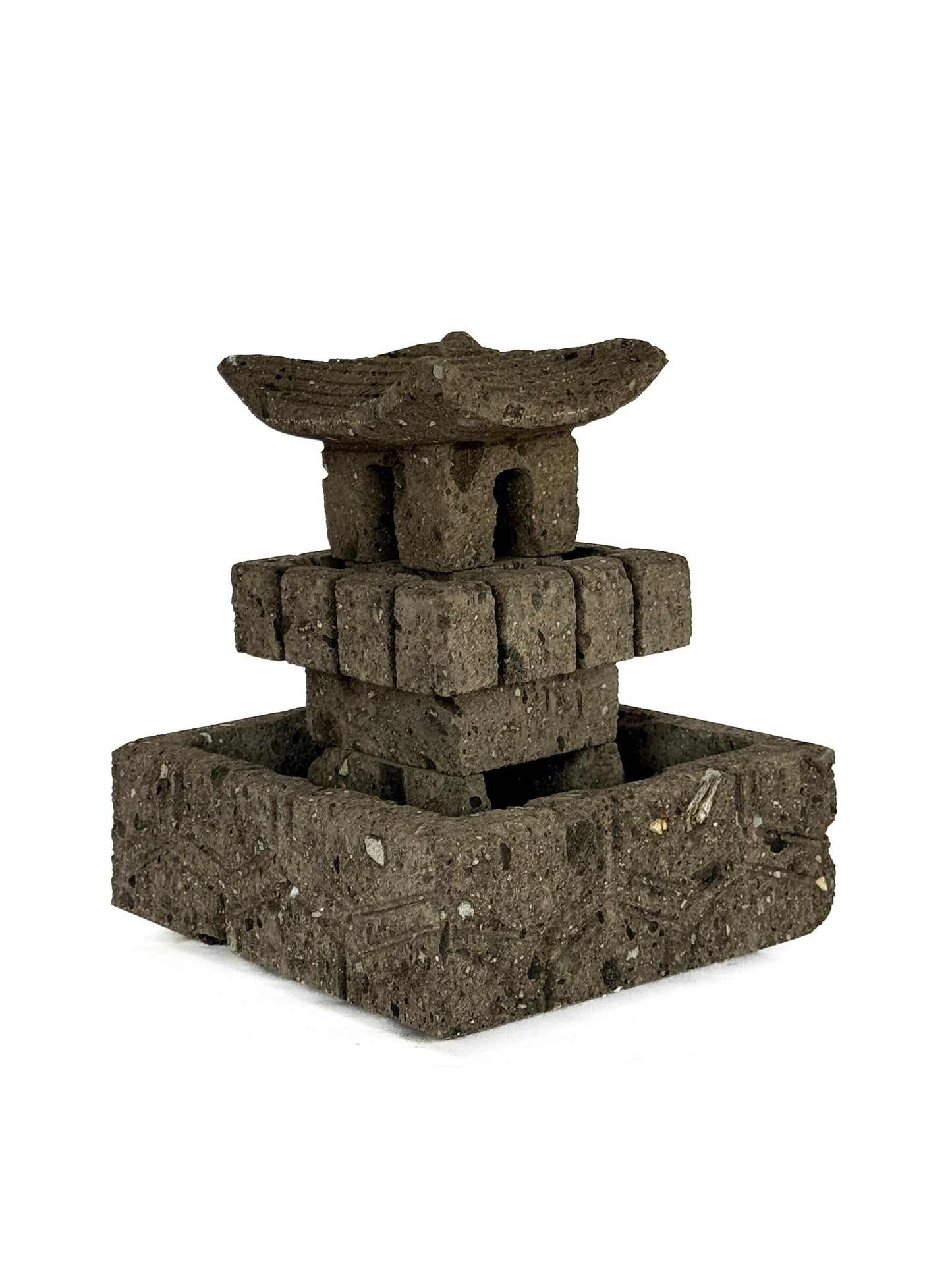 Mini Fuente Pagoda China Negra
