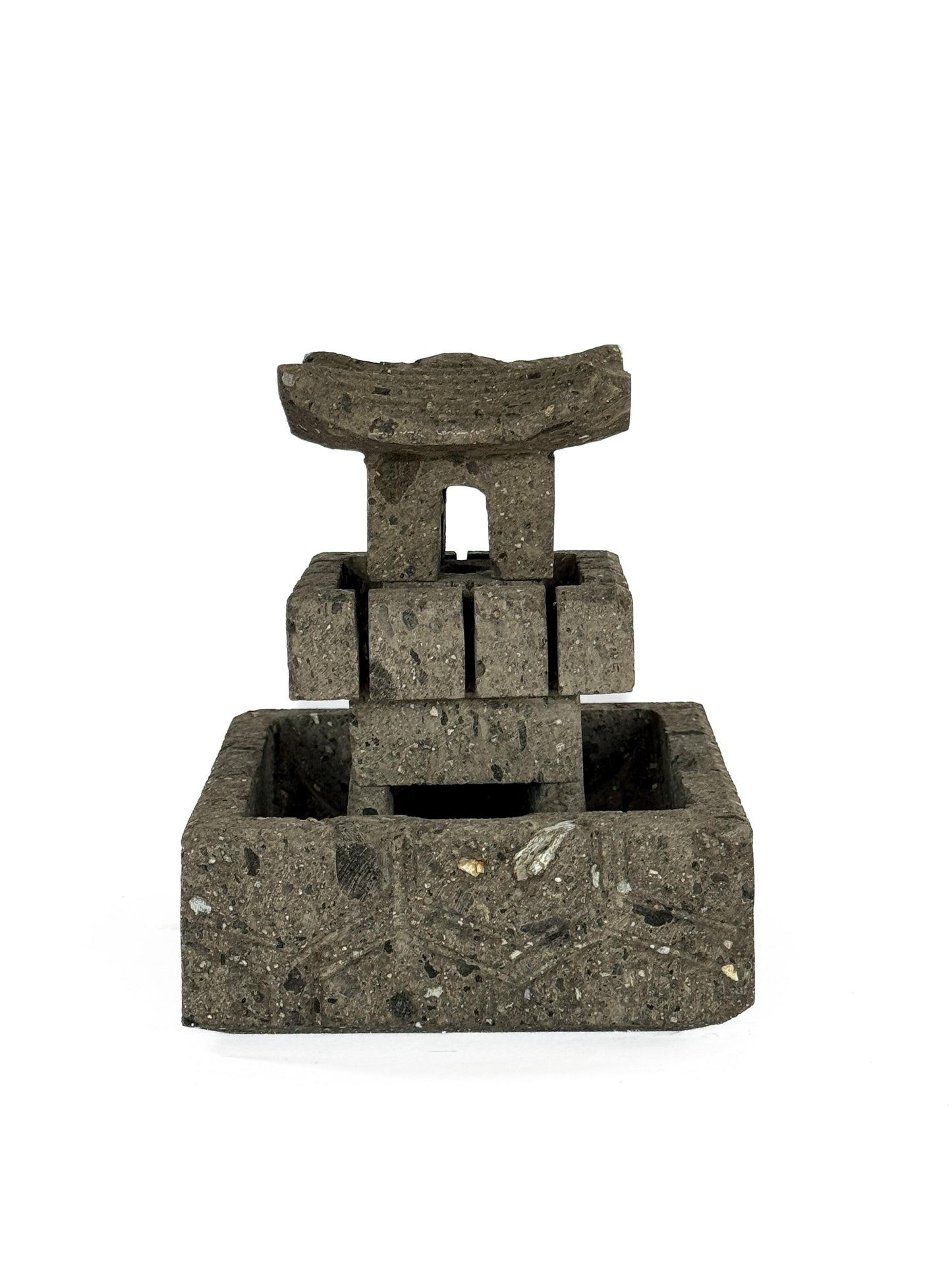 Mini Fuente Pagoda China Negra